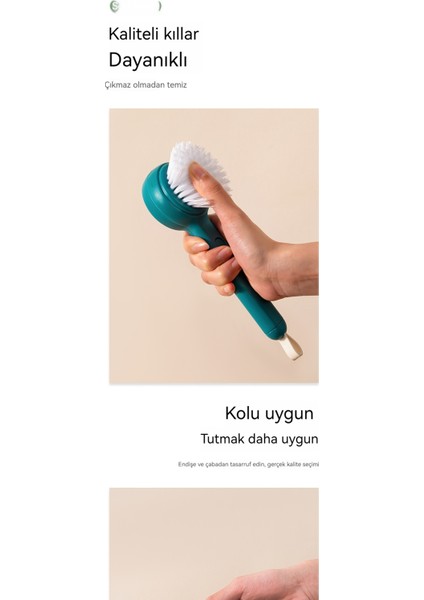 Planya Fırçası 2'si 1 Arada Mutfak Meyve ve Sebze Temizleme Fırçası (Yurt Dışından)