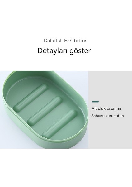 Seyahat Sabun Kutusu Taşınabilir Su Geçirmez Kapaklı Sabun Plastik Kutu (Yurt Dışından) modelleri