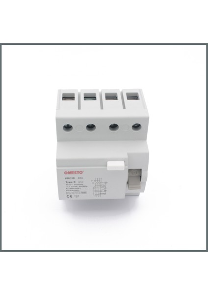 40A B Tipi Kaçak Akım Rölesi RCCB (3P+N) 30mA Scc:10kA