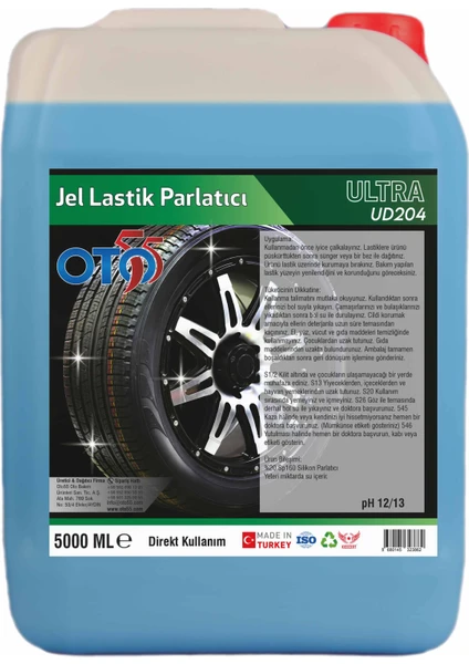 Oto 55 Jel Lastik Parlatıcı 5000 ml