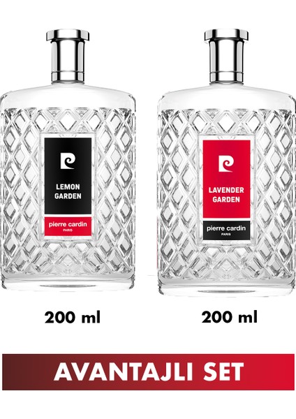 Lavender Garden Ve Lemon Garden 2'Li 200 Ml Kolonya Seti
