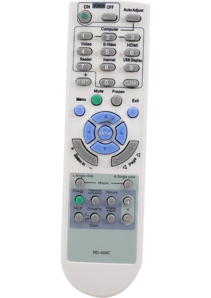 RD-450C Uzaktan Kumanda Projektör Için Değiştirin NP100 NP110 NP115 NP1200 NP210 NP215 NP216 NP2200 NP300 + NP305 NP310 (Yurt Dışından)