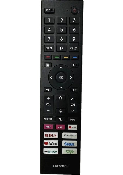 ERF3G80H Akıllı LED Tv Için Uzaktan Kumanda A7G U7G Serisi 55U7G 65U7G 43A7G 50A7G (Ses Yok) (Yurt Dışından)