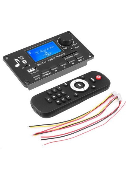 Dc 12 V Mp3 Dekoder Kurulu Amplifikatör Araba Radyo Alıcısı Mp3 Çalar Bluetooth V5.0 USB Sd Modülü Mp3 Fm Aux Kayıt (Yurt Dışından)