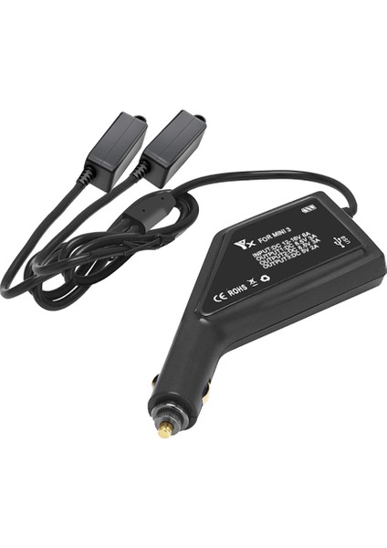 Mini 3 Pro Için 3 In1 Pil Şarj Cihazı Hızlı Şarj USB Çift Araç Şarj Adaptörü Rc Denetleyici Aksesuarları (Yurt Dışından)