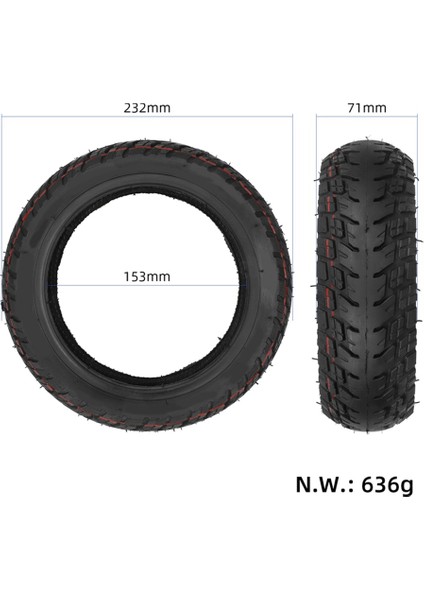 Niu Elektrikli Scooter Için Uygun 9.5x2.50 Vakum Lastiği Niu Kqı3 Elektrikli Scooter 9.5 Inç Lastikler (Yurt Dışından)