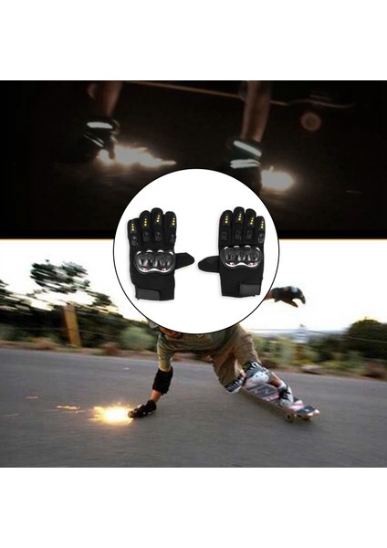 Kaykay Eldivenleri Yokuş Aşağı Kaydırmalı Eldivenler Ateş Taşı Çakmaktaşı Kıvılcımlar Longboard Eldivenleri Koruyucu Donanım/yastık Yokuş Aşağı Kaydırmalı Eldivenler (Yurt Dışından)