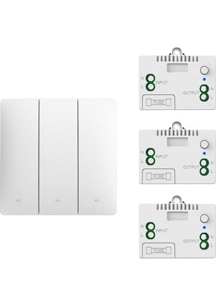 Self-Pow Duvar Işığı Kablosuz Anahtar Kendinden Güç Alan Uzaktan Kumanda Pil Yok Tel Yok IP54 Su Geçirmez Iç Mekan Kinetik Anahtar (Yurt Dışından)