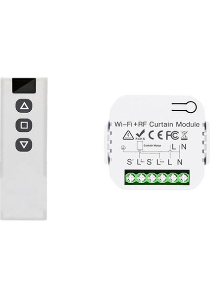 Tuya Akıllı Yaşam Wifi 433MHZ Kör Perde Anahtarı Elektrikli Panjur Kontrolü Için Rf Uzaktan Kumandalı, 1rc 1re (Yurt Dışından)