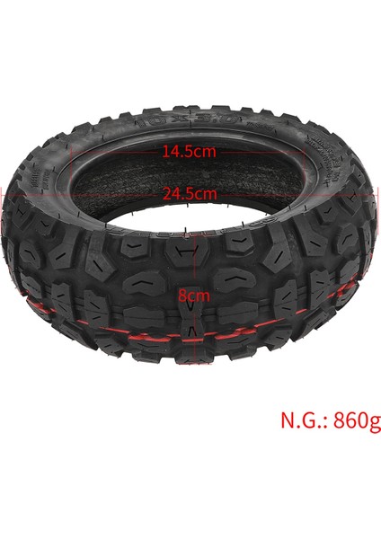 10X3.0 Elektrikli Scooter Için Içsiz Lastik Kugoo M4 Pro 10 Inç Kaymaz Arazi Vakum Lastiği, Iç Lastik (Yurt Dışından)