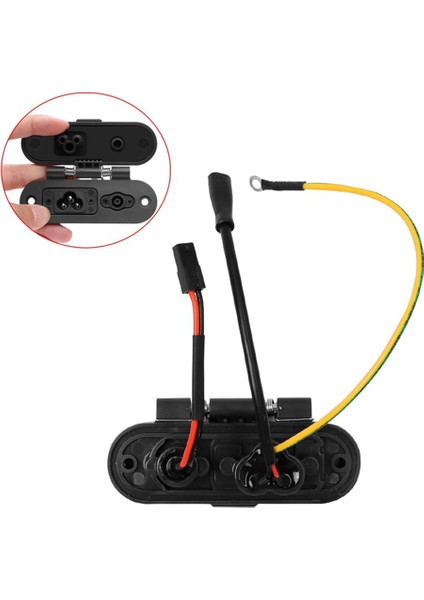 No. 9 Ninebot Max G30 Elektrikli Scooter Aksesuarları Su Geçirmez Fiş Şarj Portu Montaj Bağlantı Noktası Parçaları Için Uygundur (Yurt Dışından)
