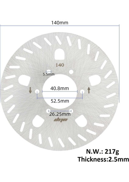 Ulıp 140MM Elektrikli Scooter Fren Diski Segway Ninebot Gt1 Gt2 Elektrikli Scooter Serisi Disk Fren Diski Aksesuarları (Yurt Dışından)