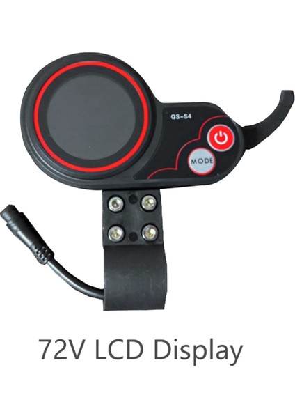 Qs-S4 72V Başparmak Gaz Kelebeği LCD Ekran Ölçer + Anahtar Düğmesi Sadece Sıfır 11X Elektrikli Scooter 6pın Ekran Için (Yurt Dışından)