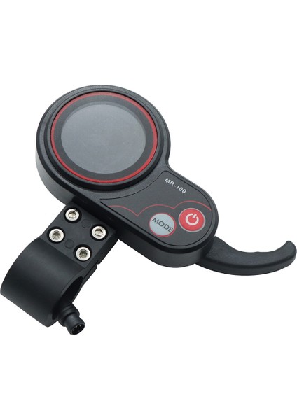 Kugoo M4 Elektrikli Scooter Için MR-100 LCD Ekran Ölçer Kontrol Paneli 6pin + Anahtar Düğmesi (Yurt Dışından)