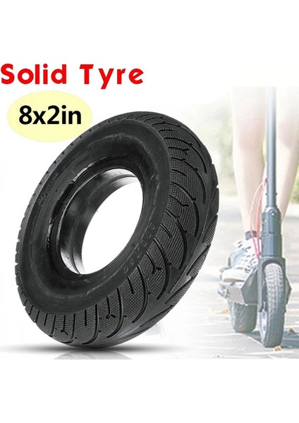 8 Inç Elektrikli Scooter Lastiği 200X50 Katı Lastik Arka Lastik Speedway Ruıma Mini 4 Pro (Yurt Dışından)