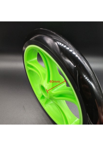 2 Parça Scooter Tekerleği 200 mm Pu Malzeme Tekerlek Kalınlığı 30 mm Abec-7 Rulman Scooter Aksesuarları, Kırmızı (Yurt Dışından)