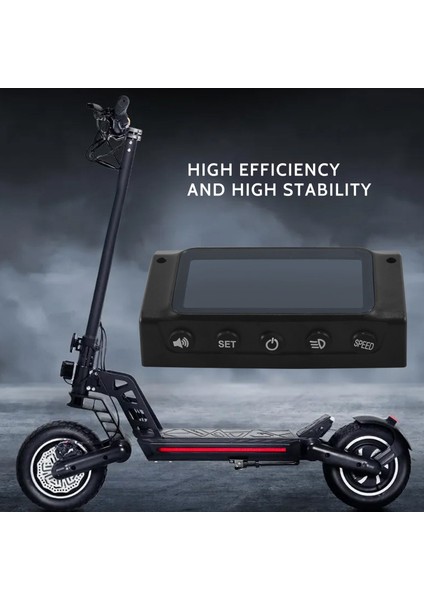 LCD Ekran Koruyucu Kabuk Kapak Gaz Pedalı Fren Kolu ile LED Aydınlatma Koruması Kugoo S1 S2 S3 Elektrikli Scooter (Yurt Dışından)