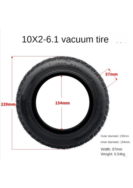 Xiaomi Scooter Için M365/1S/PRO/PRO2 Modifiye Lastik 10X2-6.1 Vakum Lastik Lastik Pnömatik Lastik (Yurt Dışından)