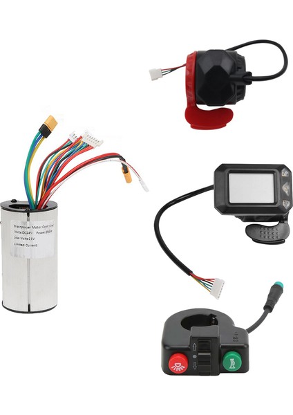 24V 250W Katlanır Scooter Denetleyici Anahtarı Düğmesi LCD Ekran Fren Hızlandırıcı Gaz Kiti Elektrikli Scooter Için (Yurt Dışından)