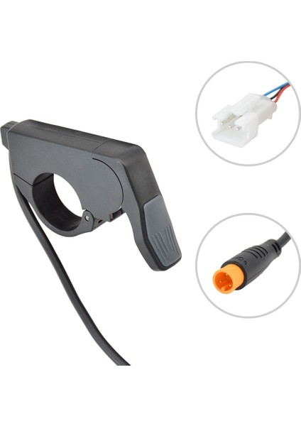 Ebike Başparmak Gaz Hızlı Sökme Fit Sol/sağ El Parmak Gaz 24V/36V/48V Elektrikli Bisiklet Aksesuarı (Yurt Dışından)