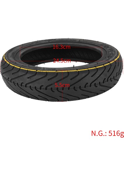 Ninebot Max G30 Elektrikli Scooter Için 10 Inç Tubeless Lastik 60/70-6.5 Ön ve Arka Lastik Parçaları Değiştirin (Yurt Dışından)
