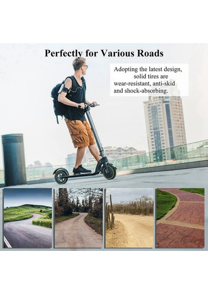 Xıaomı Elektrikli Scooter Için 2 Parça 8 1/2x2 Patlamaya Dayanıklı Lastik 8,5 Inç (Yurt Dışından)