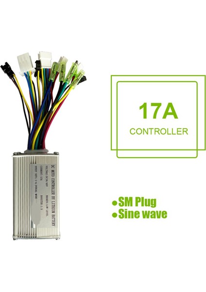 36V/48V 250W/350W Elektrikli Dağ Bisikleti Dönüşüm Kiti Için Işıklı 15A Kontrol Cihazı (Yurt Dışından)