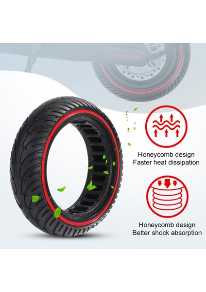 Elektrikli Scooter 8.5 Inç Kauçuk Lastik Delinmeye Dayanıklı Dayanıklı Katı Lastik Xiaomi M365 Pro Mijia Mi 1s Pro 2 Scooter (Yurt Dışından)