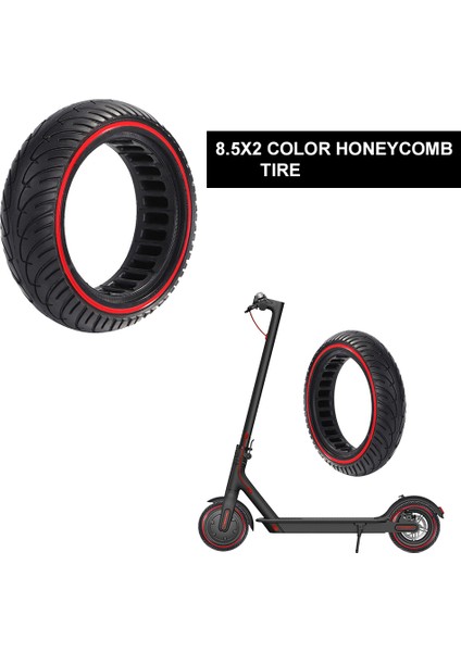 Elektrikli Scooter 8.5 Inç Kauçuk Lastik Delinmeye Dayanıklı Dayanıklı Katı Lastik Xiaomi M365 Pro Mijia Mi 1s Pro 2 Scooter (Yurt Dışından)