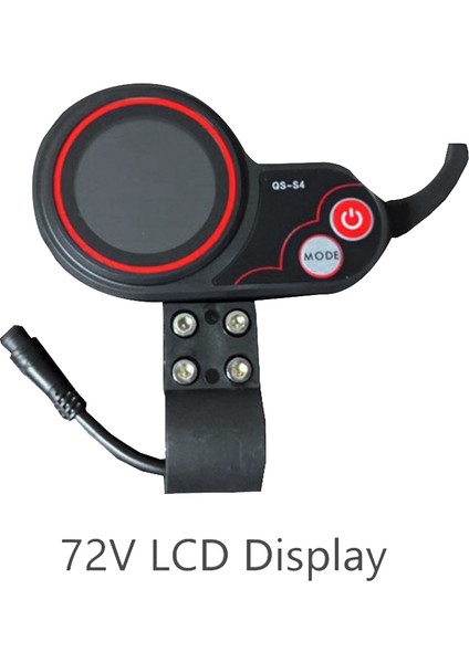 Qs-S4 72V Başparmak Gaz LCD Ekran Ölçer + 3pın Kontak Kilidi Anahtarı Sadece Sıfır 11X Elektrikli Scooter 6pın Ekran Için (Yurt Dışından)