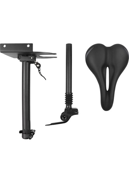 Elektrikli Scooter Koltuğu Ayarlanabilir Eyer Seti Darbeye Dayanıklı Bisiklet Koltuk Minderi Yükseltilebilir Indirilebilir Xiaomi M365/PRO, Siyah (Yurt Dışından)
