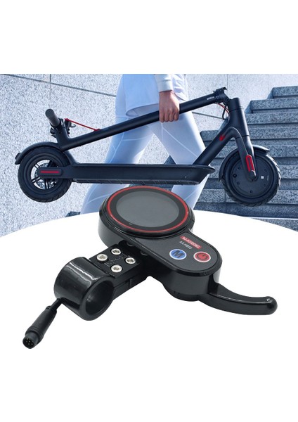 Nj-Aoxıong AX-HB02 Elektrikli Scooter Kontrol Paneli Metre + Anahtarı Düğmesi 36V 48V Elektrikli Scooter Için Ayarlanabilir 6pın (Yurt Dışından)