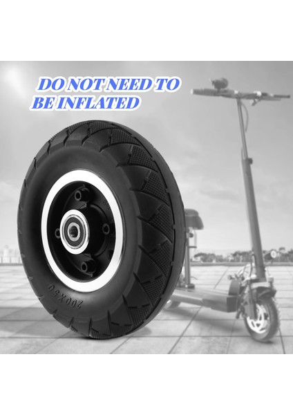Patlamaya Dayanıklı Katı Içsiz Lastik 8 Inç Elektrikli Scooter Için Ön Tekerlek ve Kemer Arka Tekerlek 200X50 Katı Lastik Parçaları (Yurt Dışından) modelleri