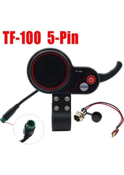 TF-100 Ekran Pano + T Tipi Kablo Scooter 5pin Kaykay Kilometre Kugoo M4 Elektrikli Scooter Parçaları (Yurt Dışından)