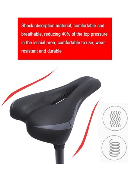 Elektrikli Scooter Koltuğu Ayarlanabilir Eyer Seti Darbeye Dayanıklı Bisiklet Koltuk Minderi Yükseltilebilir Indirilebilir Xiaomi M365/PRO, Siyah (Yurt Dışından)