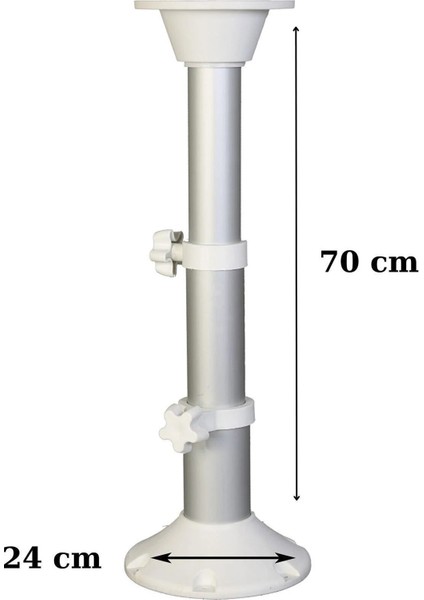 Tekne Karavan Teleskopik Masa Ayağı 3 Kademe