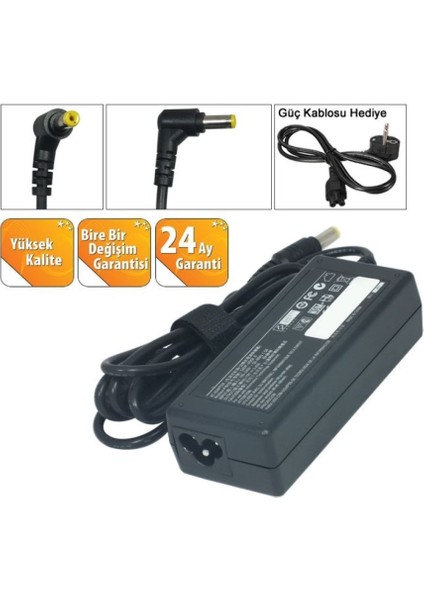 Acer Aspire ES1-572-354H Notebook Adaptör, Şarj Cihazı (45W-65W)