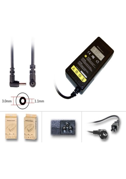 Acer Spin 1 SP111-31, SP111-31N, SP111-31-C8KQ Adaptör, Şarj Cihazı 65W