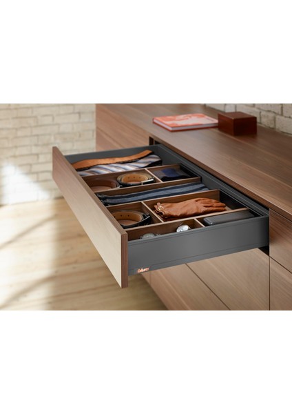 Legrabox Pure M Alçak Yanak 45 Cm. Tip-On Blumotion Orion Gri Antrasit