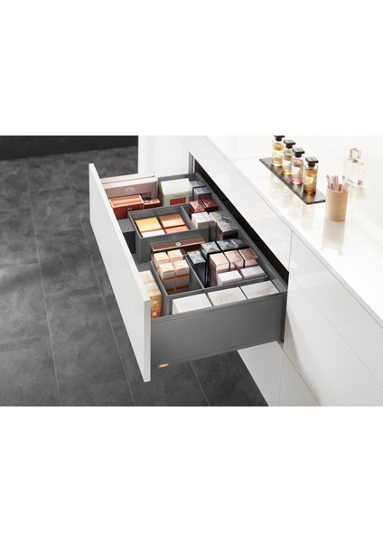 Legrabox Pure C Yüksek Yanak 40 Cm. Frenli Blumotion Orion Gri Antrasit