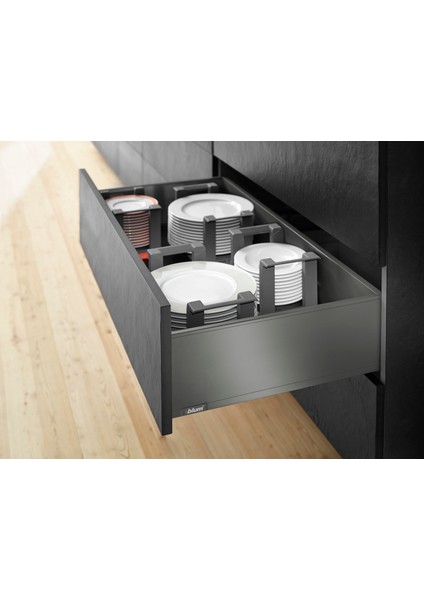Legrabox Pure C Yüksek Yanak 50 Cm. Tip-On Blumotion Orion Gri Antrasit