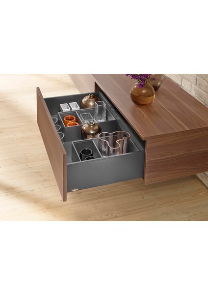 Legrabox Pure C Yüksek Yanak 50 Cm. Tip-On Blumotion Orion Gri Antrasit