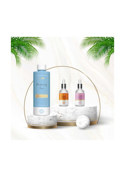 Leke Karşıtı Set - Nemlendirici Tonik & Vitamin C & Leke Karşıtı Serum
