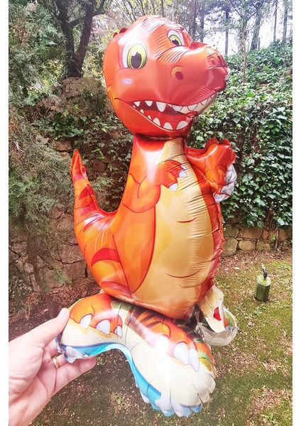 Ayaklı Dinazor Folyo Balon 2 Dik Durabilen Masa Üstü Boy Dinozor 45CM fiyatları