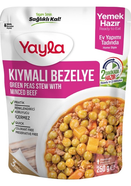 Yemek Hazır Kıymalı Bezelye 250 gr