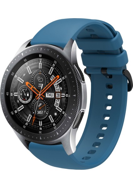Samsung Galaxy Watch 3 45MM Uyumlu Kordon Yumuşak Dokulu Soft Renk Tokalı Silikon Kayış