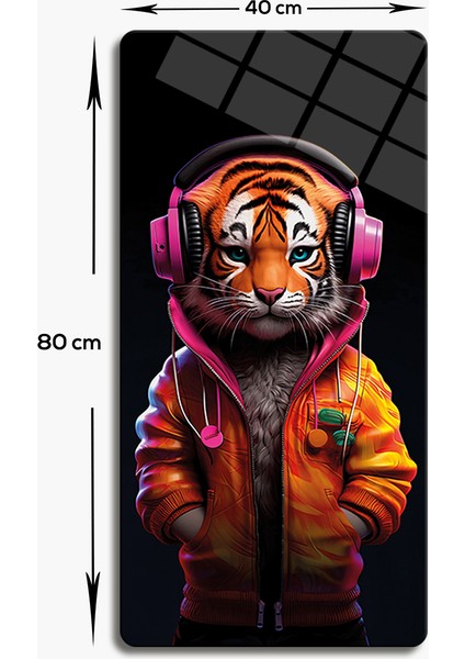 Cam Tablo | Modern Art Serisi | Baby Tiger | 40CM x 80CM