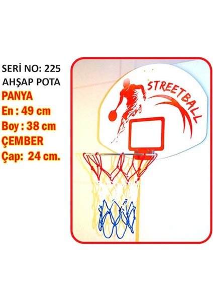 Ahşap Basket Potası - Yubi Oyuncak