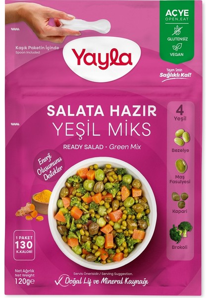 Salata Hazır Yeşil Miks 120 gr