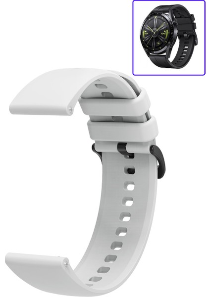Huawei Watch Gt3 46MM Uyumlu Kordon Yumuşak Dokulu Soft Renk Tokalı Silikon Kayış fiyatları